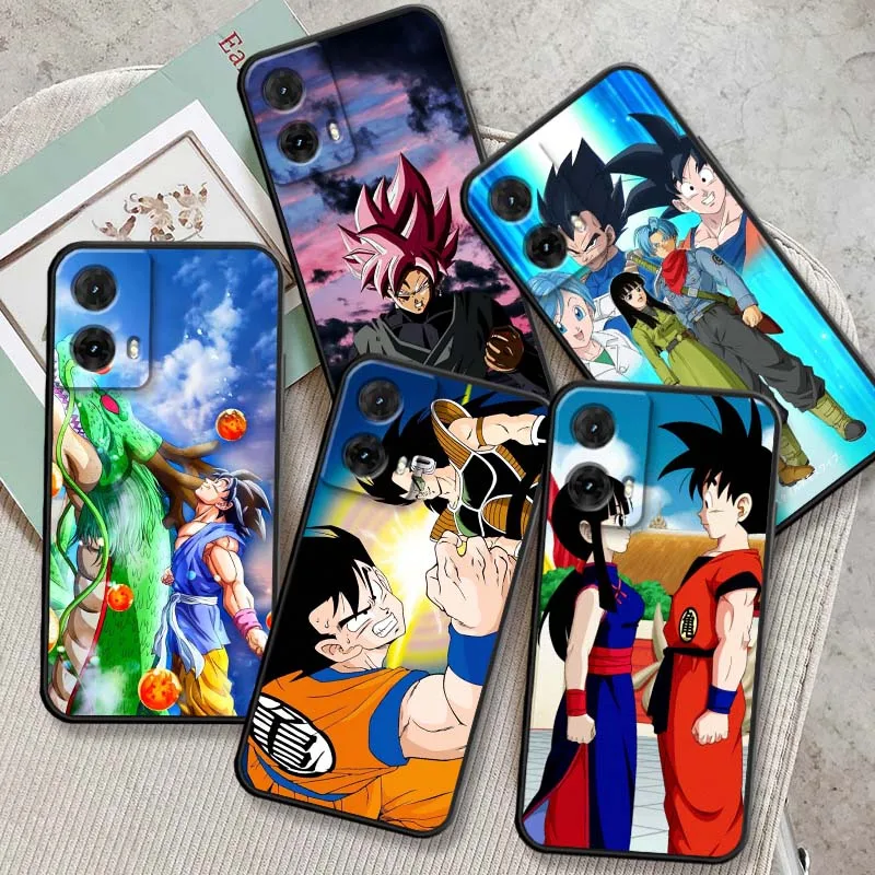 

Dragon Ball Son Goku Chichi For Motorola G85 Edge 50 G24 G35 G14 G04 40 G72 G34 G G54 G13 G32 5G Black Phone Case Cover