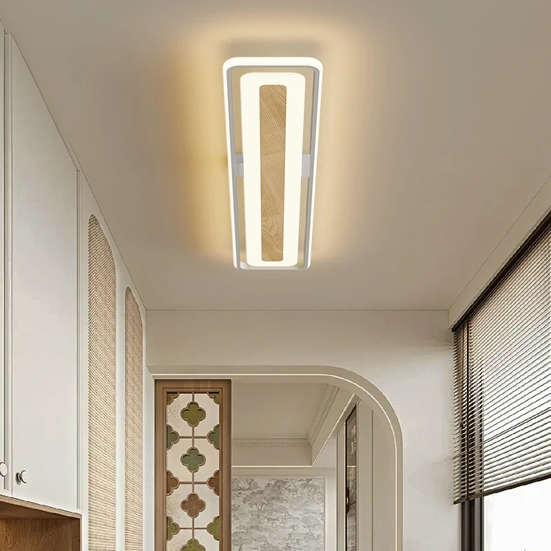 Cloak Room Corridor Balcony Ceiling Light Nordic Bedroom Long LED Corridor Light Simple Rectangular Living Room Ceiling Lamp