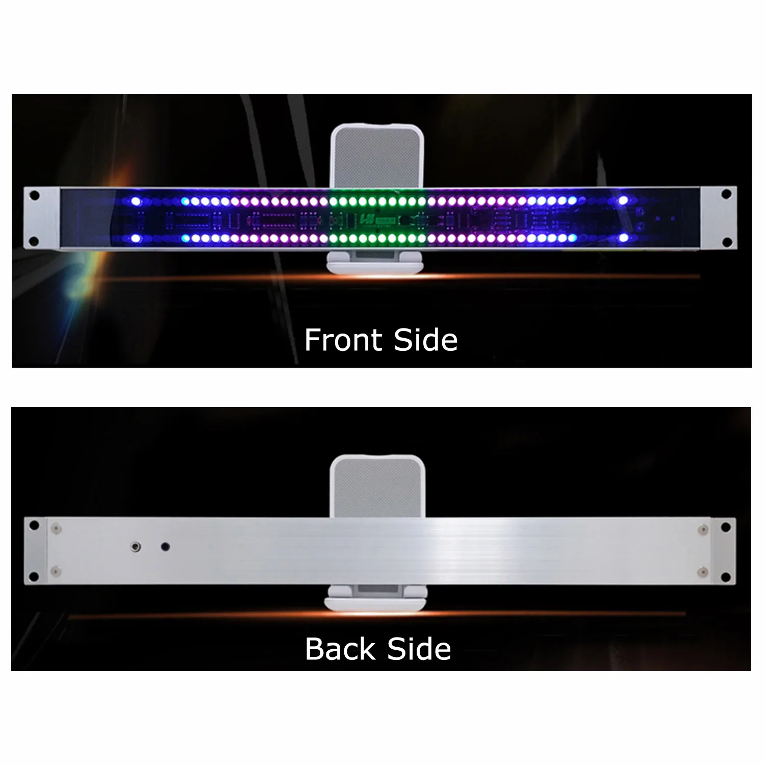 120 LED Level Indicator Stereo Sound Wire Control Audio USB Music Spectrum Electronic VU Meter LED Music Rhythm Volume 1U