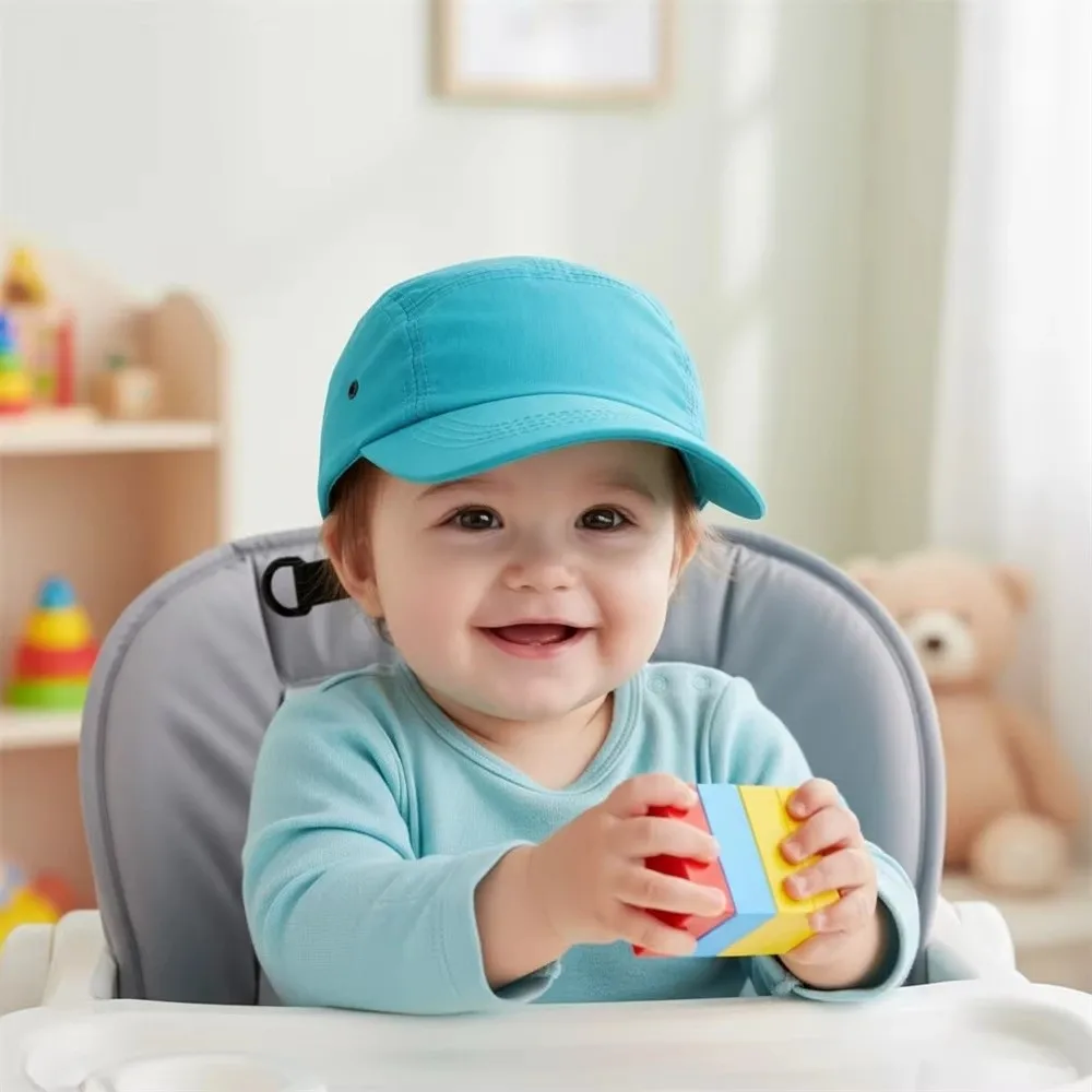 

New Breathable Baby Sun Hat Adjustable Solid Color Beach Cap Quick Dry Duck Tongue Toddler Visor Baseball Cap Beach