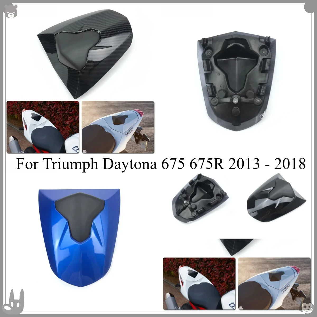 

Motorcycle Seat Fairing For Triumph Daytona 675 675R 2013 - 2018 Part Rear Seat Cowl Cover Fairing 2014 2015 2016 2017