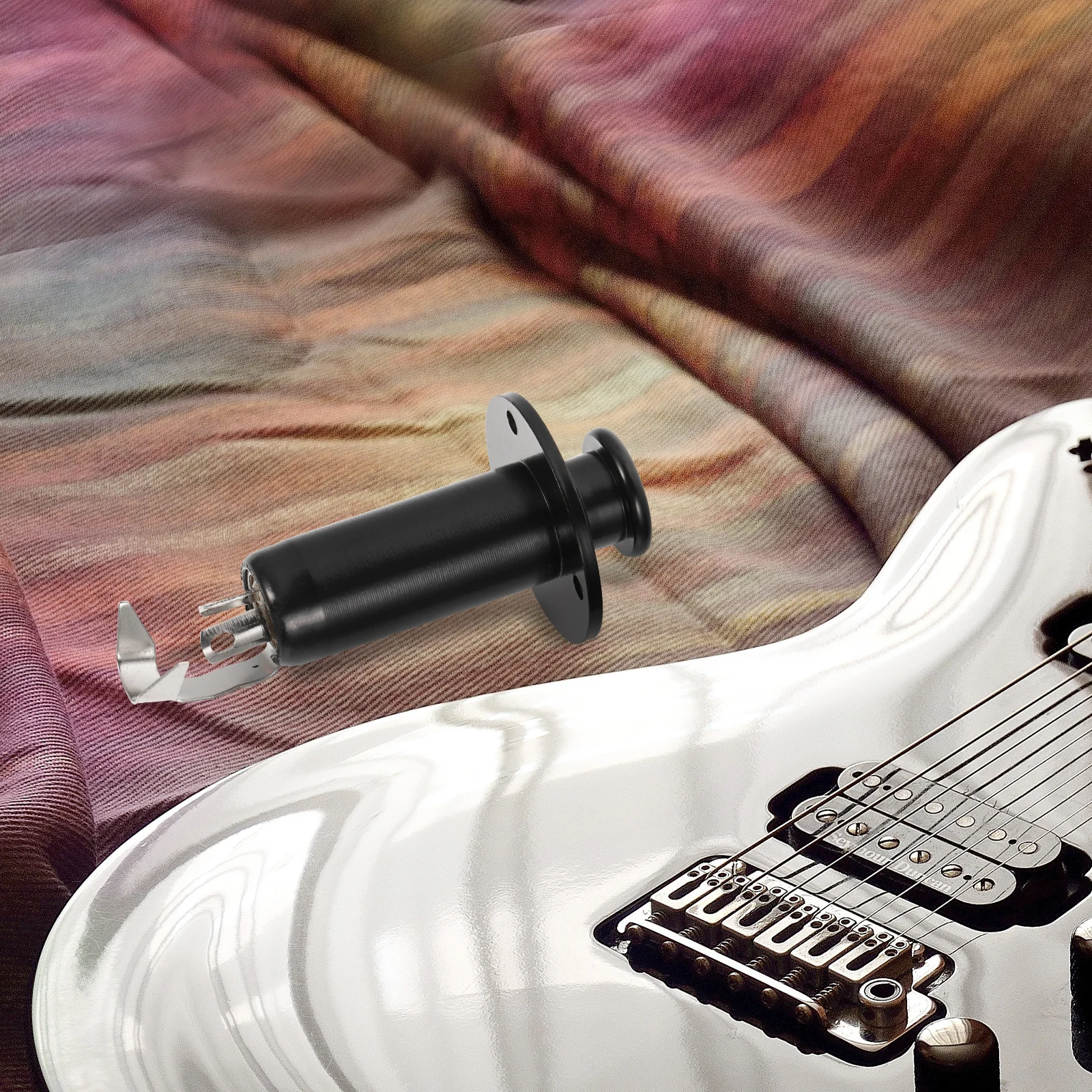 

Zinc Alloy End Pin Jack Durable Anti-Oxidation High Transfer Speeds Plug For Electric Guitar Pickup Output Socket Endpin Plug