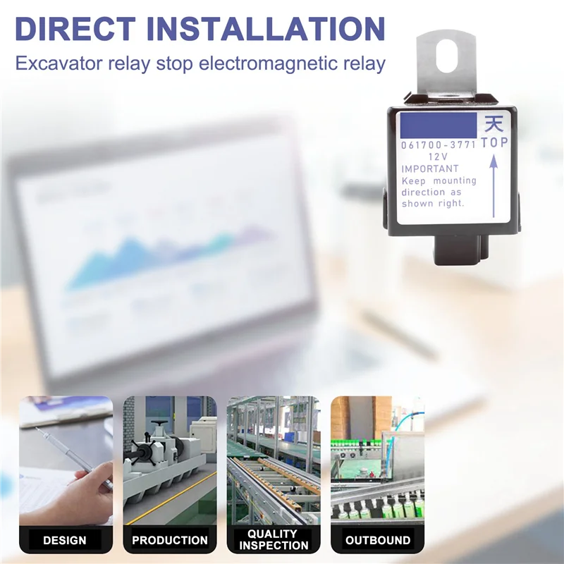 A11F-Excavator Relay Stop Solenoid Relay For Kubota 061700-3770 061700-3771 061700-3760