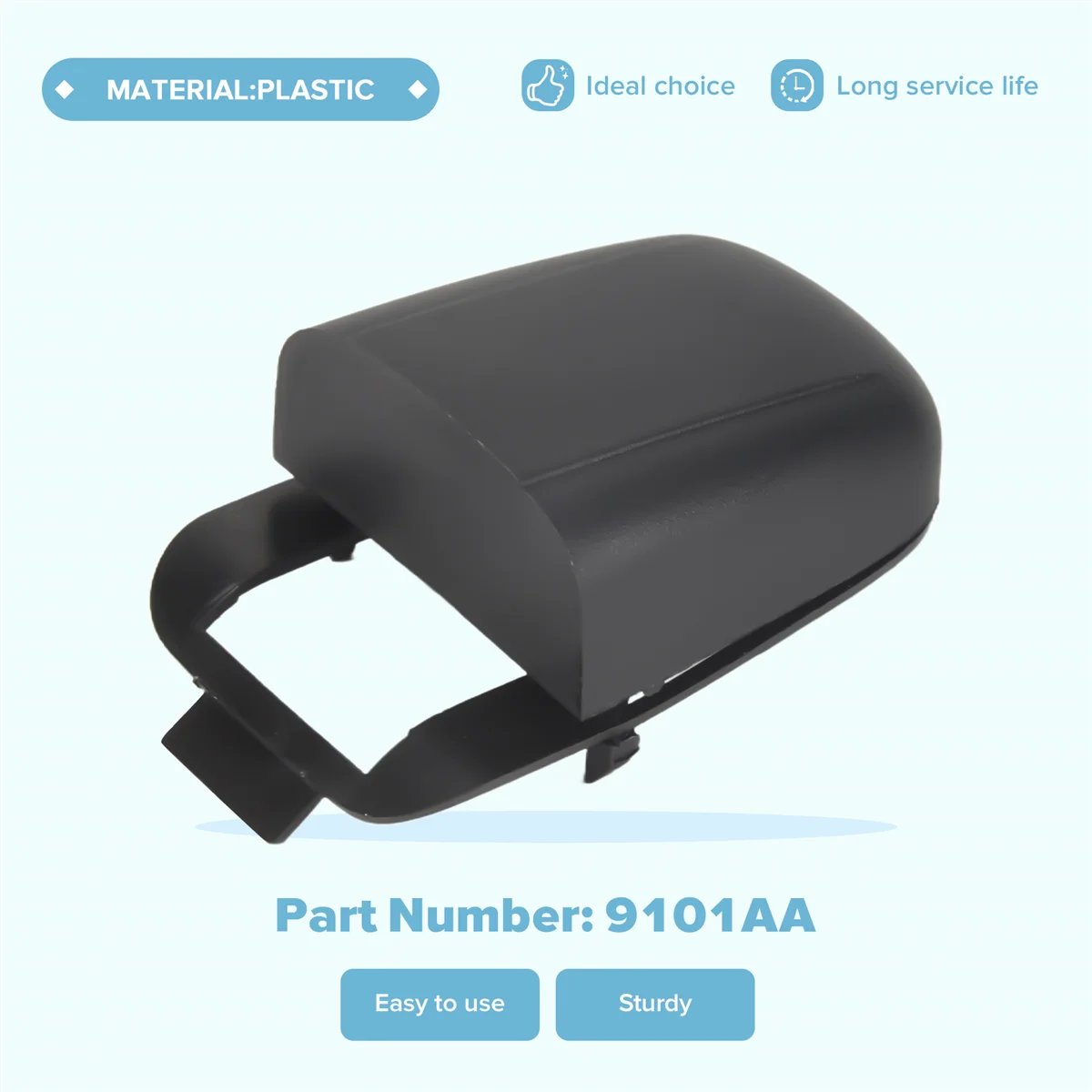 Комплект накладки на конце дверной ручки автомобиля с пробкой 9101AA для Peugeot Citroen 307 C2 C3