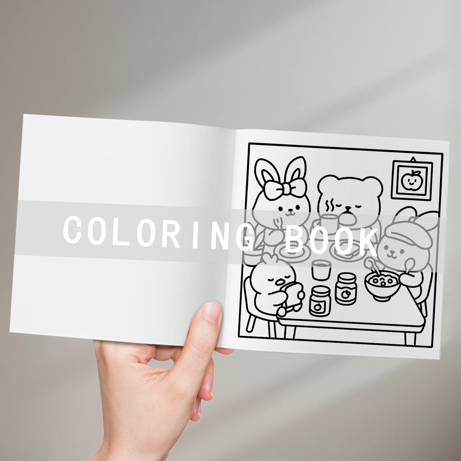 LITTLE CUTIE DAY Bold-easy Patterns Coloring Book for Adults Cute Drawing Book Perfect Gift for Party and Birthday