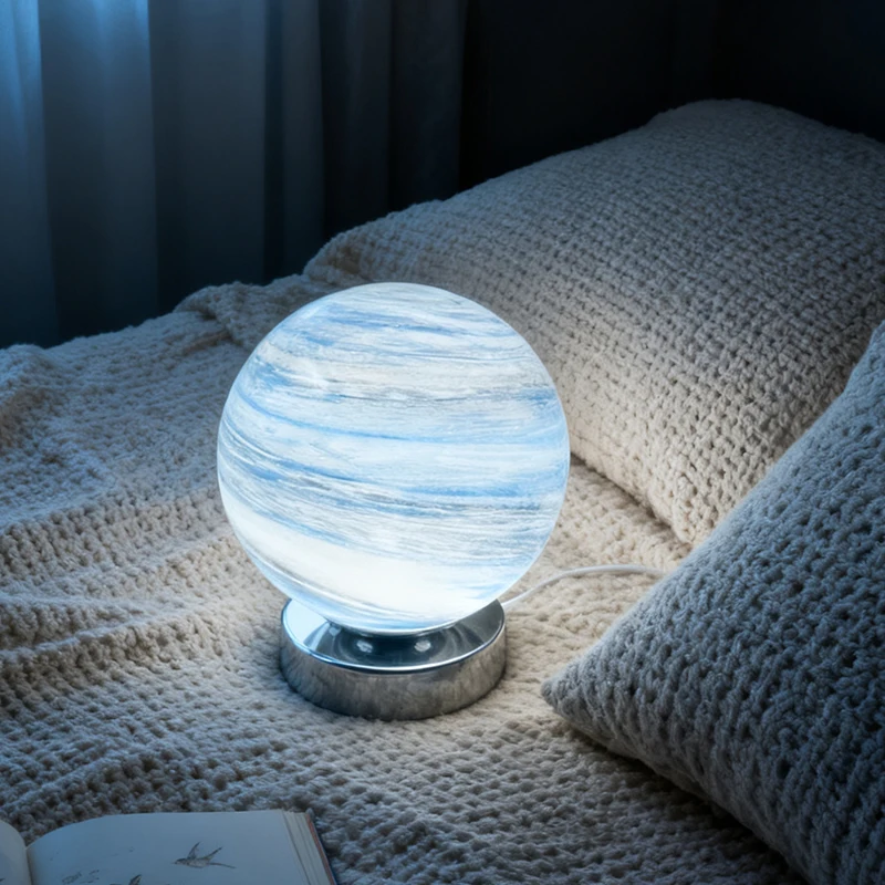 

Planet Table Lamp Creative Starry Sky Moon Planet Table Lamp Bedroom Bedside Healing Romantic Ambient Lamp Birthday Gift Decorat
