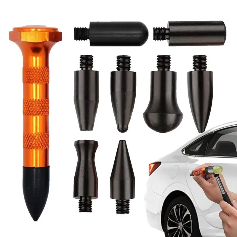 New Car Dent Repair Tools Flattening Pen Sheet Metal Repair Hail Dent Repair Car Repair Tool Set With 9 Different Heads For RVs