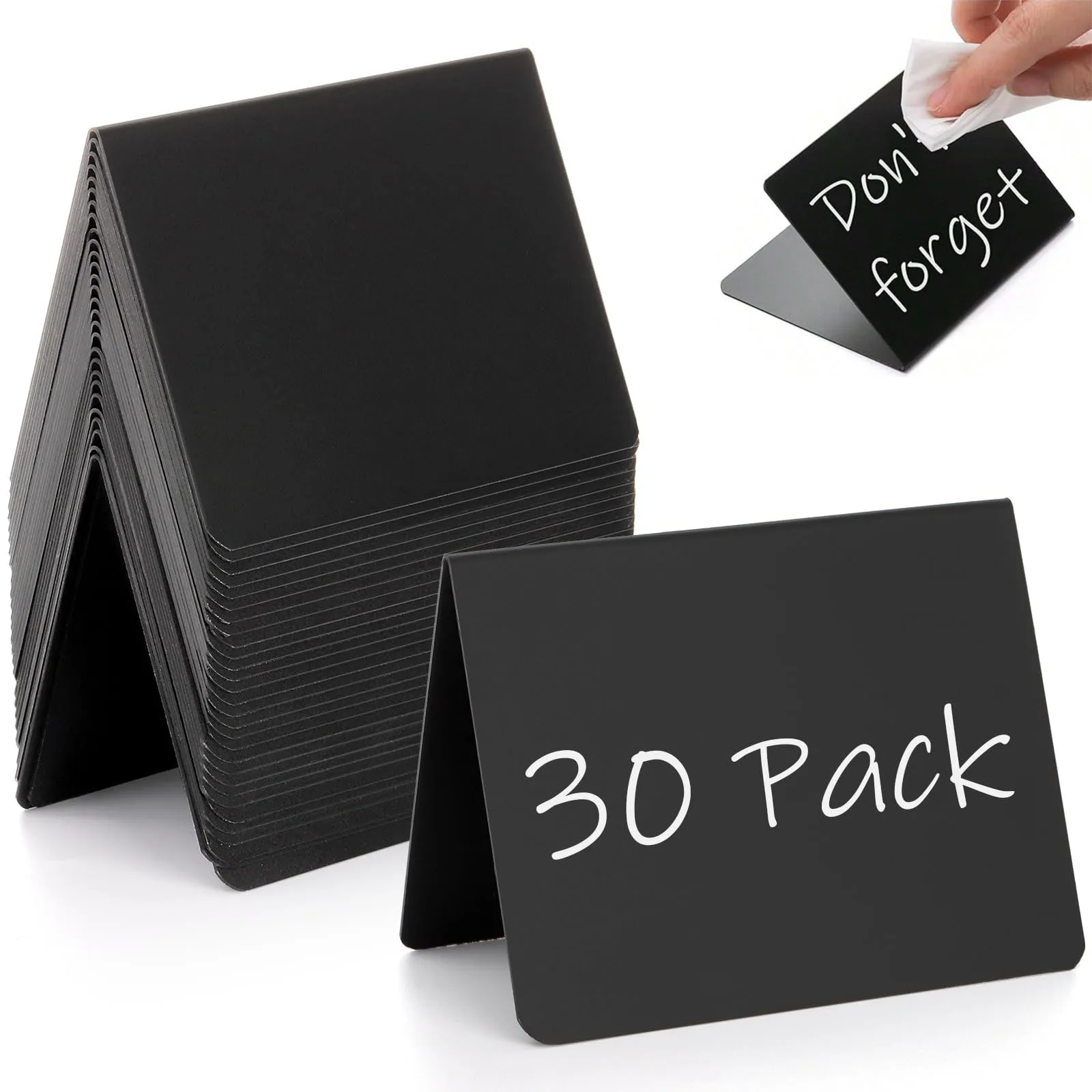 10/20Pcs Mini Chalkboard Signs Rewritable Message Board Seat Cards Food Labels for Retail Display Special Events Party Buffet