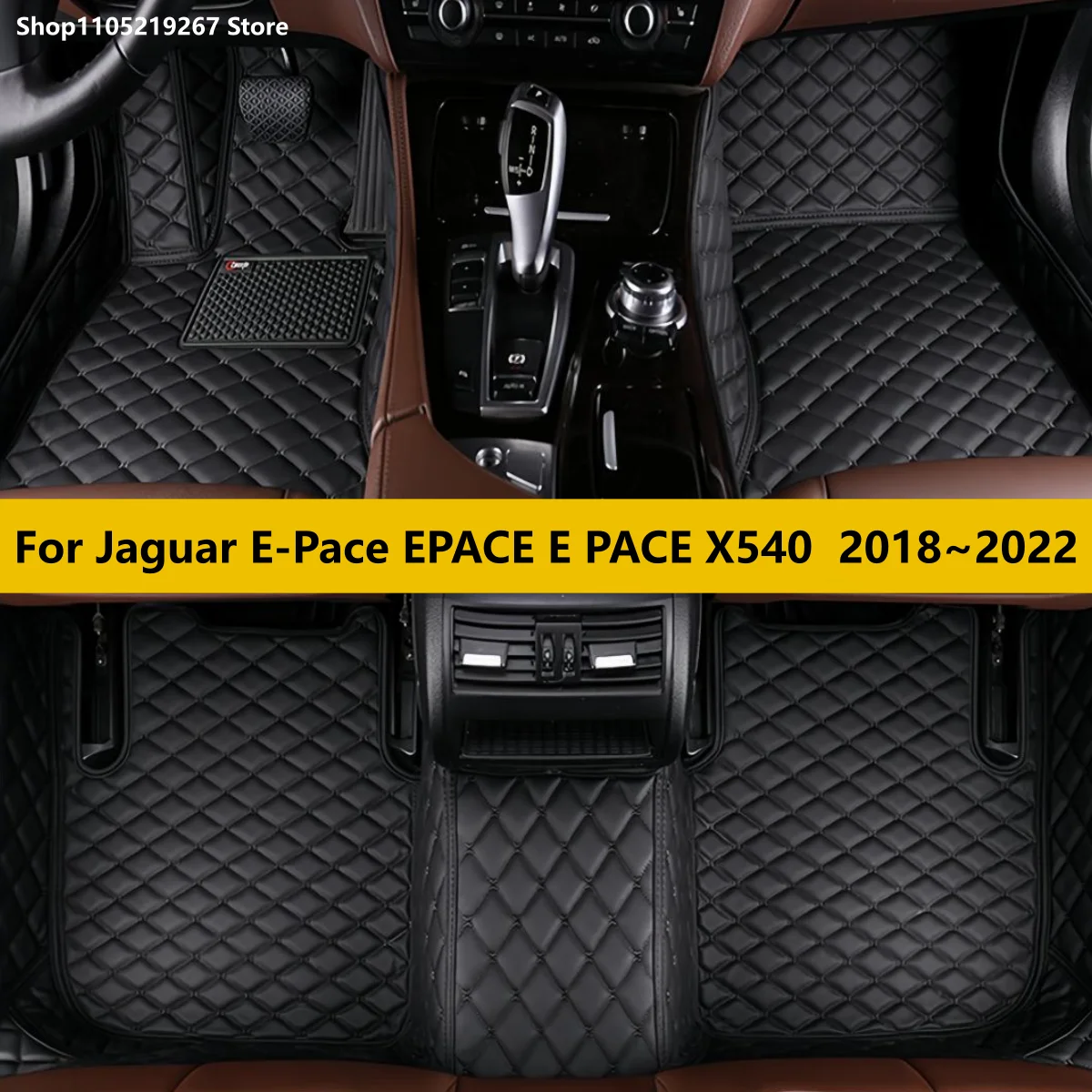 

Car Mats For Jaguar E-Pace EPACE E PACE X540 2018~2022 Luxury Leather Floor Mat Carpet Rug Set Interior Parts