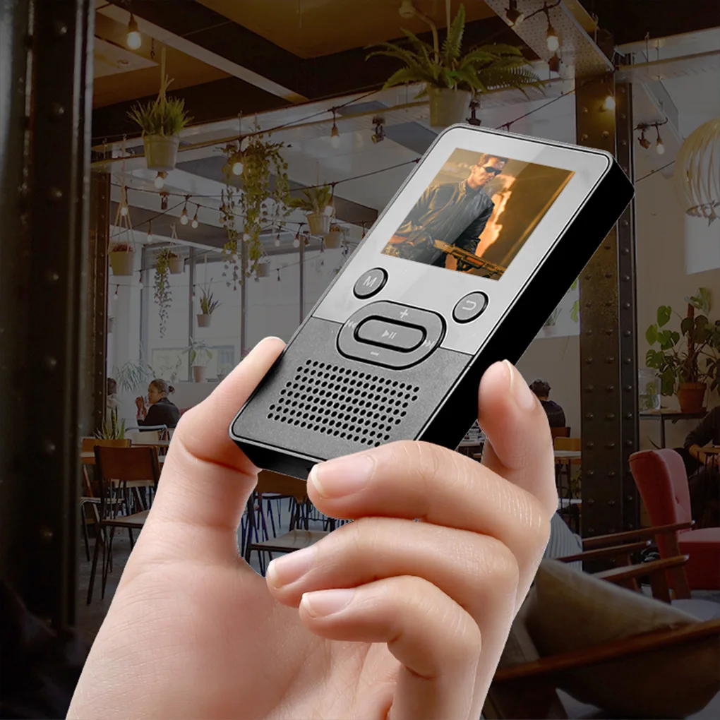 Lecteur MP3 portable avec carte Bluetooth, vidéo compatible, MP4, Jaf, JPEG, BMP, GIF, radio sport, musique, bleu, prise 3.5mm, 16G