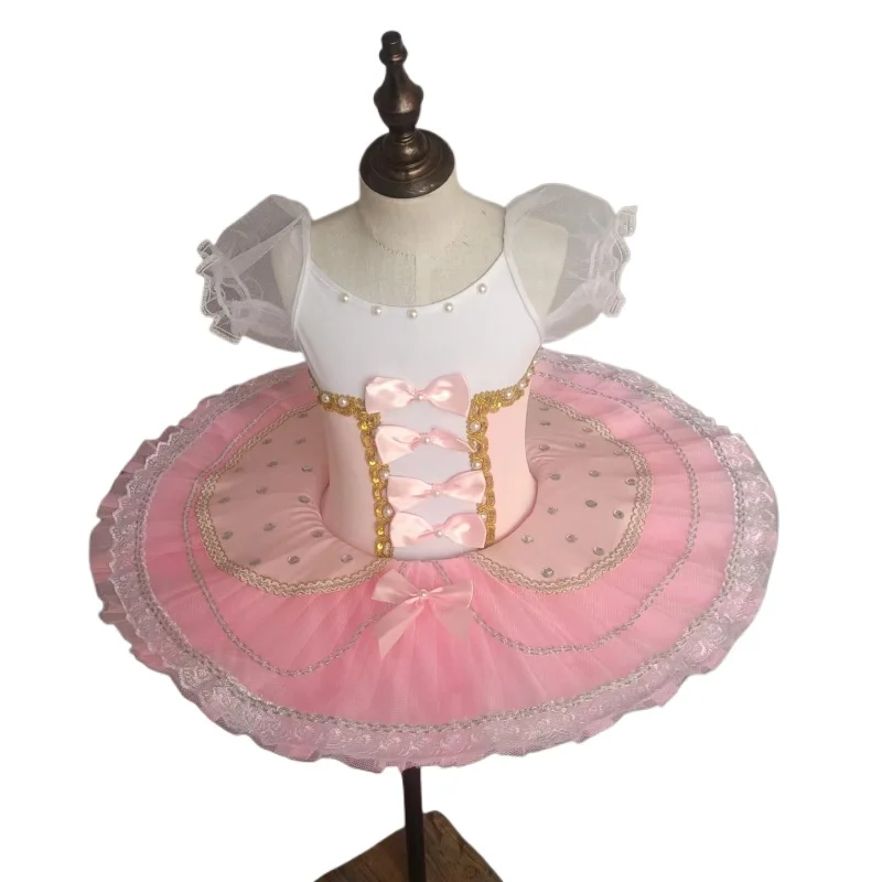 

Ballet costumes Children's competition Professional dance costumes Pink tutu Girls dance veil tutu ballet dress dance costume