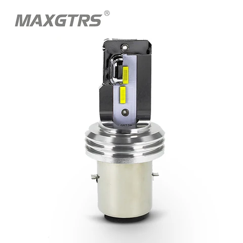 AC 12V H4 BA20D Светодиодная фара для мотоцикла Blub DC 11V-60V 2000LM 6500K Moto Light 1860 Чип HS1 H6 Мотоциклетная фара для скутера
