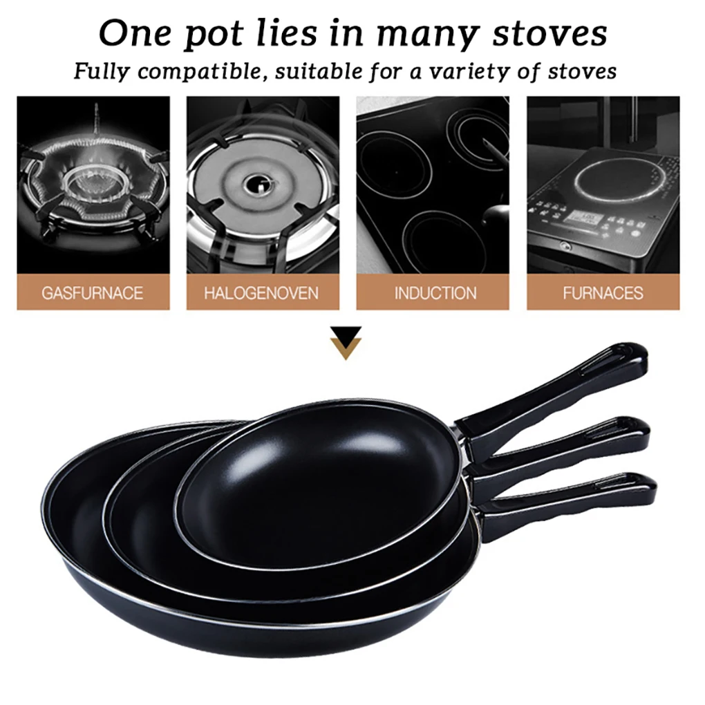 Small Frying Pan Cast Iron Uncoated Black Suitable For Fried Food Cooking And Stir-Frying Kitchen Utensils Helper Egg Pan