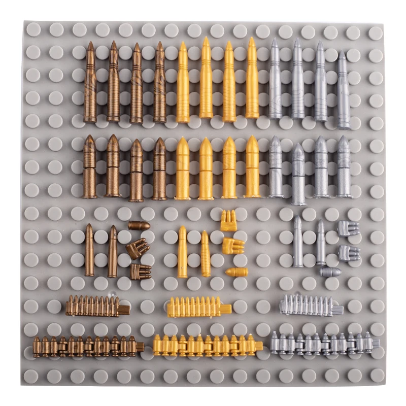 MOC WW2 Military Oil Barrel Weapon Box Building Blocks War Scene Accessories Bullet Explosive Motorcycle Sandbag Bricks Toys