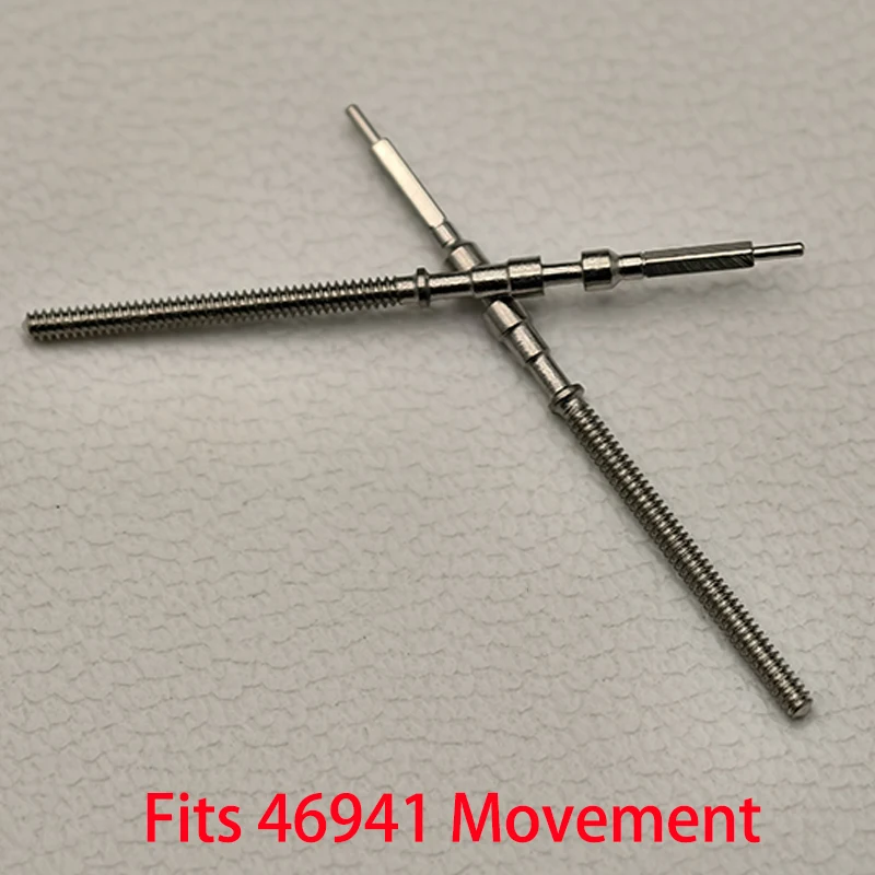 2 Stück/4 Stück 46941 Uhrenkronenschaft Ersatzteile Kronenuhr Stahlschaftsatz Passend für 46941 46943 Automatisches mechanisches Uhrwerk Vorbauteil