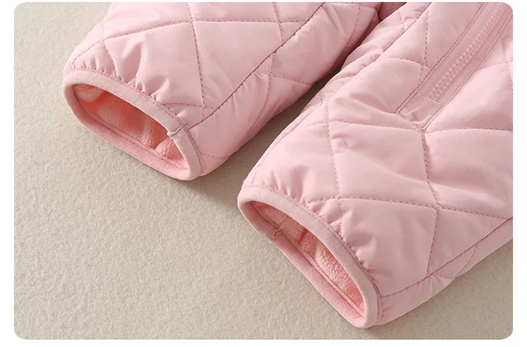 Aynigiell Spätherbst, Frühwinter Baby Overall dicke warme Säugling Kapuze in Fleece Stram pler Neugeborenen Jungen Mädchen Overalls – Detail 16