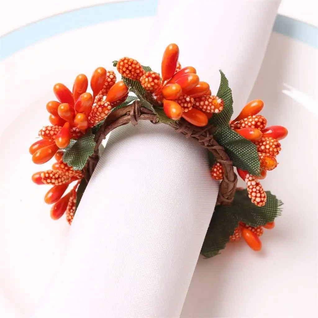

24 Wedding Napkin Buckle Wedding Table Napkin Garland Napkin Buckle Napkin(D)