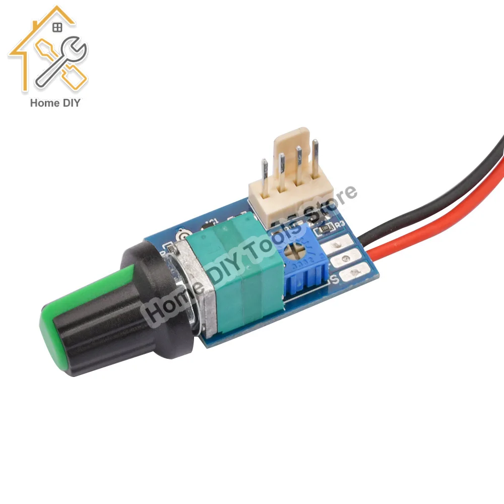 DC 12V PWM Speed Controller Fan Speed governor 4 Wire Computer Temperature control Switch for PC CPU Cooler Fan Manual Stop