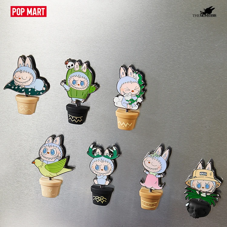 POPMART THE MONSTERS Fallin Wild Series Badge Blind Box Mystery Box Toys Doll Cute Anime Figure Ornaments Collection Gift