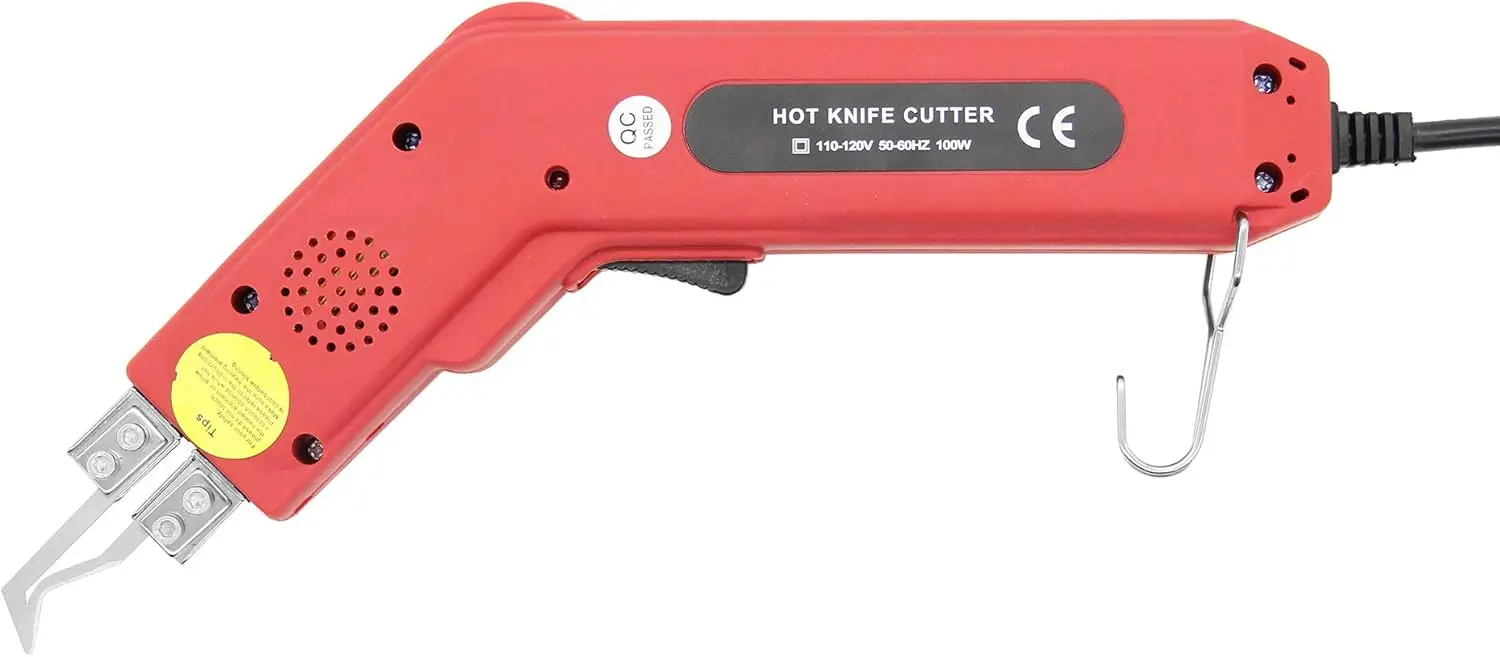 

Electric Hot Knife Cutter Heat Knife 100W 5 Seconds Heating 50-500°C for Cutting Cloth/Rubber/Rope/Plastic/Acrylic (110V, R-type