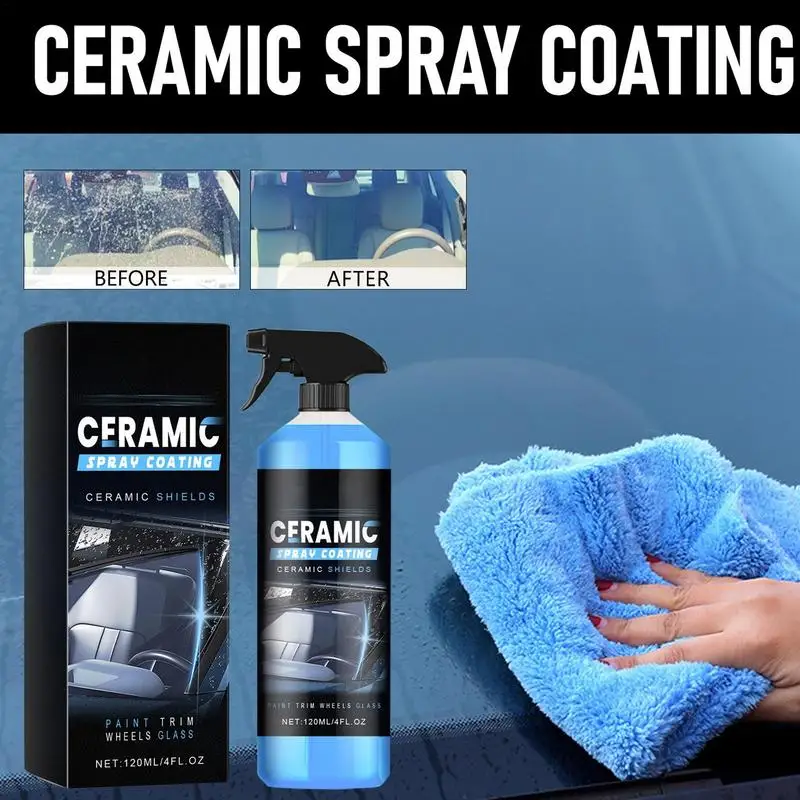 120ml Glass Cleaner Spray Car Nano Coating Agent Coating Liquid Hydrophobic Anti-Scratches Car Wax Coating Car Polishing Coating