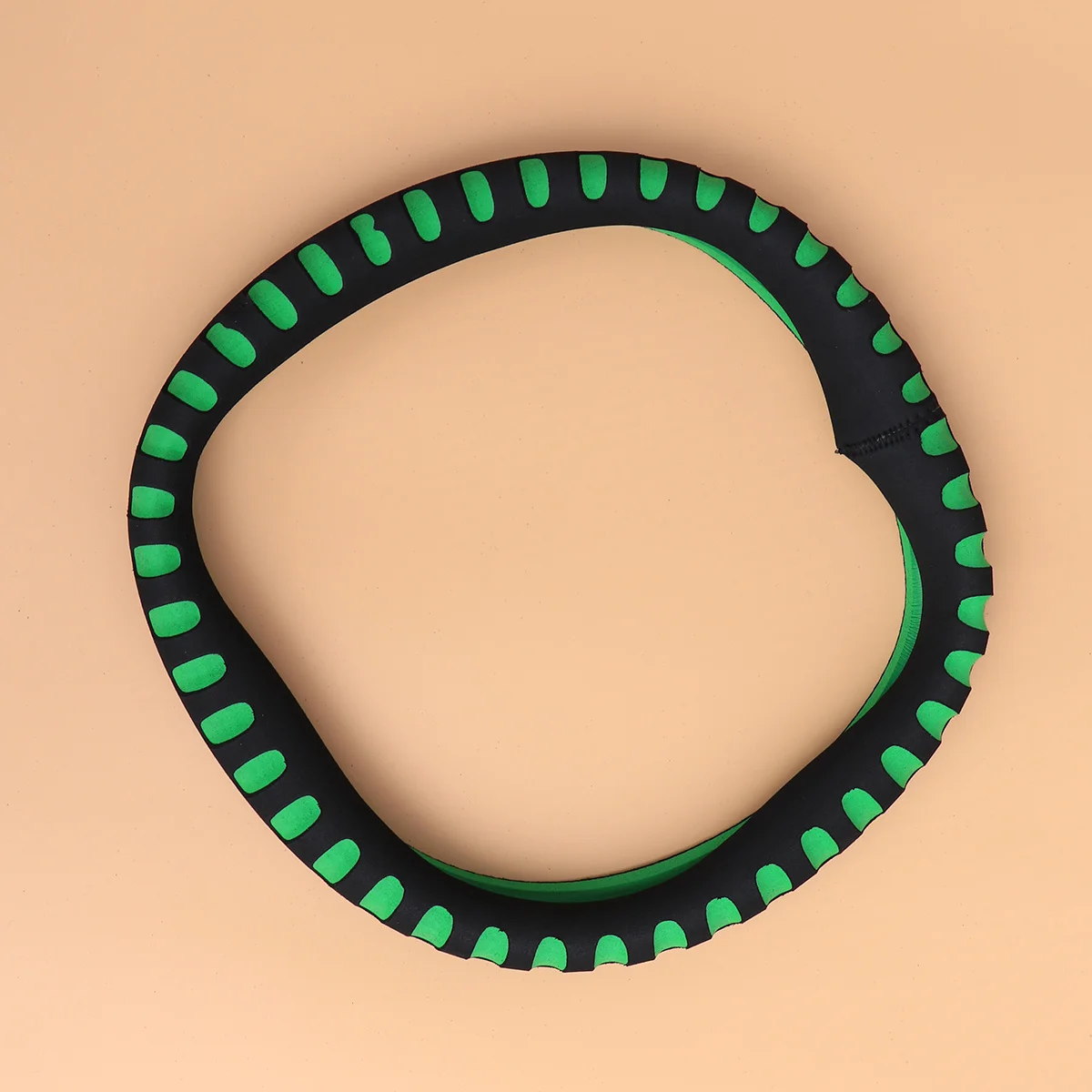 

38Cm Universal Car Steering Wheel Cover Anti-Slip Elastic Pvc Comfortable Grip Stretch On Easy Install Green Color For Car