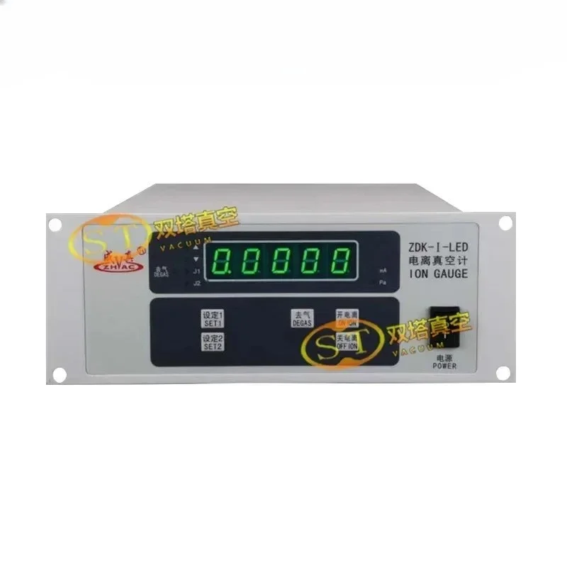 Chengzhen brand single-channel ionization vacuum gauge ZDK-I-LED with ZJ-27/15.5 glass gauge range 10-10-5pa