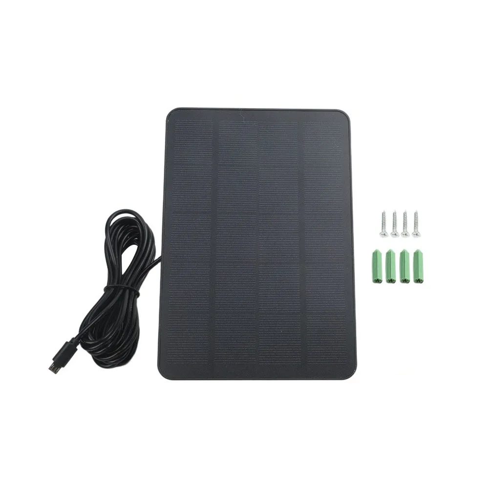 USB Interface Solar Panel Solar Panel For Cameras Camera Power Supply for custom Interface Options For Blink For REOLINK