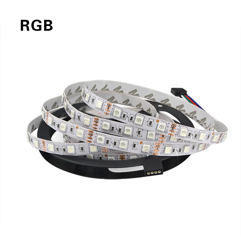 5M/rolka 5050 SMD LED Strip Light 12V RGB Pink Yellow Ice Blue RGBW Diode Tape Ribbon Lighting For Home Decor Lamp