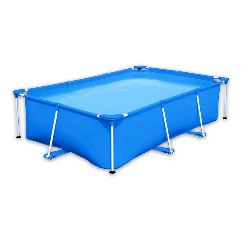 3.9m x 3m x 0.6m / 4.8m x 3.9m x 0.8m Blue Frame Pool—an Inflatable, Portable, and Collapsible Home Pool