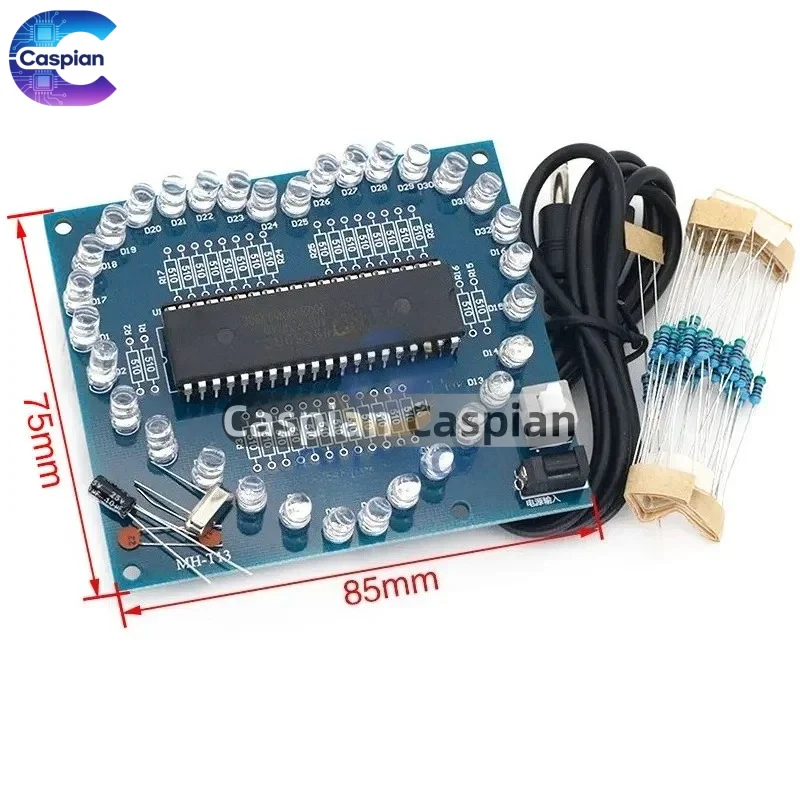 DIY Electronic Kit Heart Shape Colorful Glare LED RGB Module Love Water Light STC89C52 51 Single Chip Microcomputer For Arduino