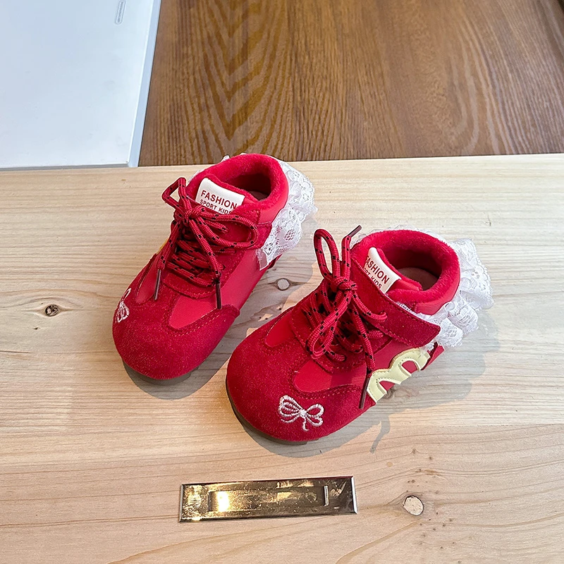 أطفال حذاء كاجوال الظهر الدانتيل الانحناء الأطفال أحذية التنس هوك وحلقة 2025 شتاء جديد بنين بنات احذية الجري مريحة العصرية #3