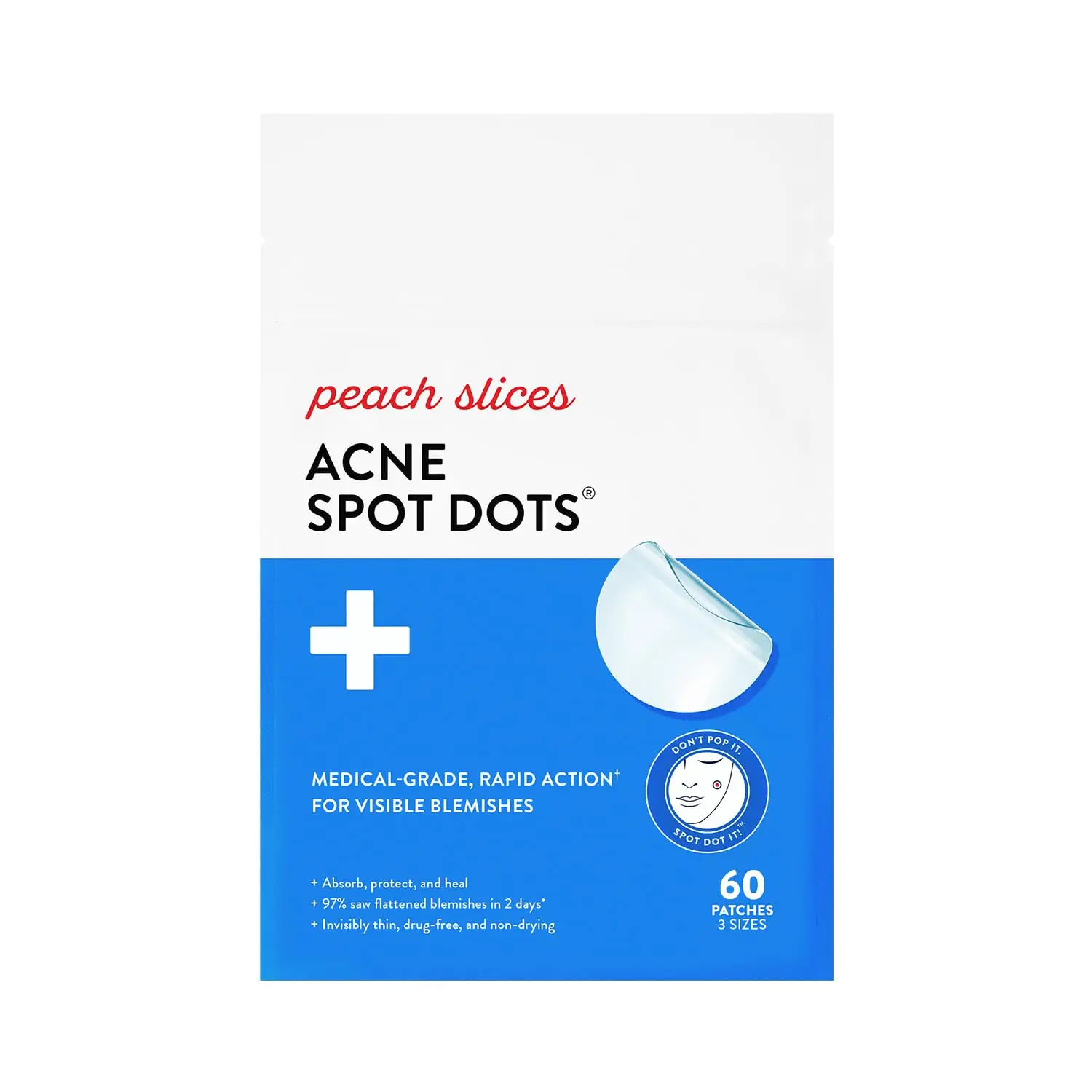 

Hydrocolloid Pimple Patches for Face - 60 Count, 3 Sizes - Absorb Gunk, Prevent Picking, Fast Healing - Vegan & Cruelty-Free