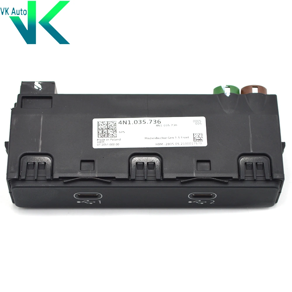 

4N1035736 USB C Connection Ports with holder For A6 C8 2020-2021 Sedan 4N1 035 736