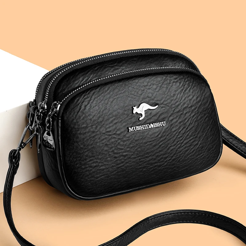 Luxury Shoulder Messenger Bag Handbags Purses Designer Women Bag Ladies Many Pocket Bags Branded Soft Leather Sac A Main