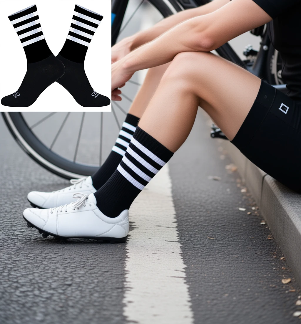 

Breathable, sweat-absorbent, non-slip, durable cycling socks, essential for long-distance riding