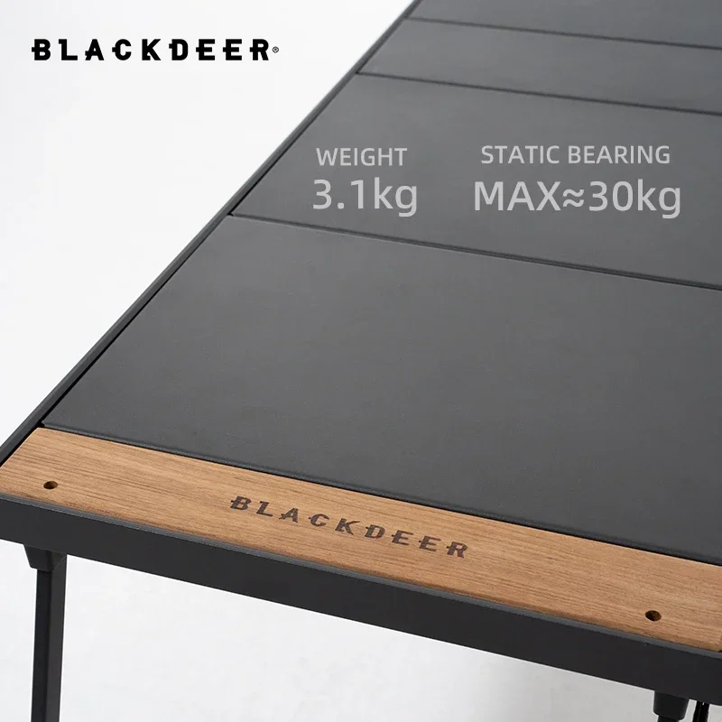 Imagem -04 - Blackdeer-camping Folding Aluminum Alloy Igt Table Multifuncional Portable Bbq Grill Mesa de Madeira para Piquenique ao ar Livre e Pesca