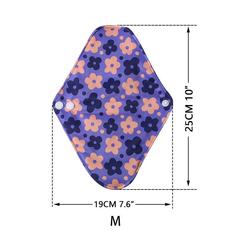 [AIO] S/M/L منديل صحي قابل للغسل مع الخيزران الفحم الداخلية القماش الحيض طوقا قابلة لإعادة الاستخدام النظافة الوسادة للنساء تنفس
