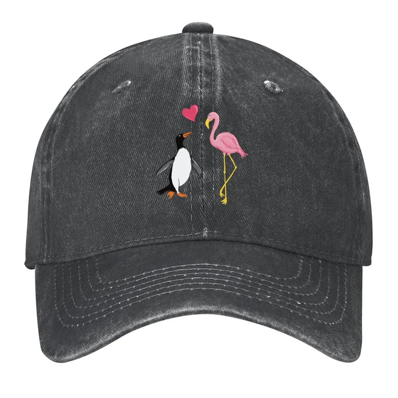 

Paul Penguin & Frieda Flamingo Baseball Cap western Hat Hat Man For The Sun Sports Cap Trucker Hat Men Luxury Brand Women's