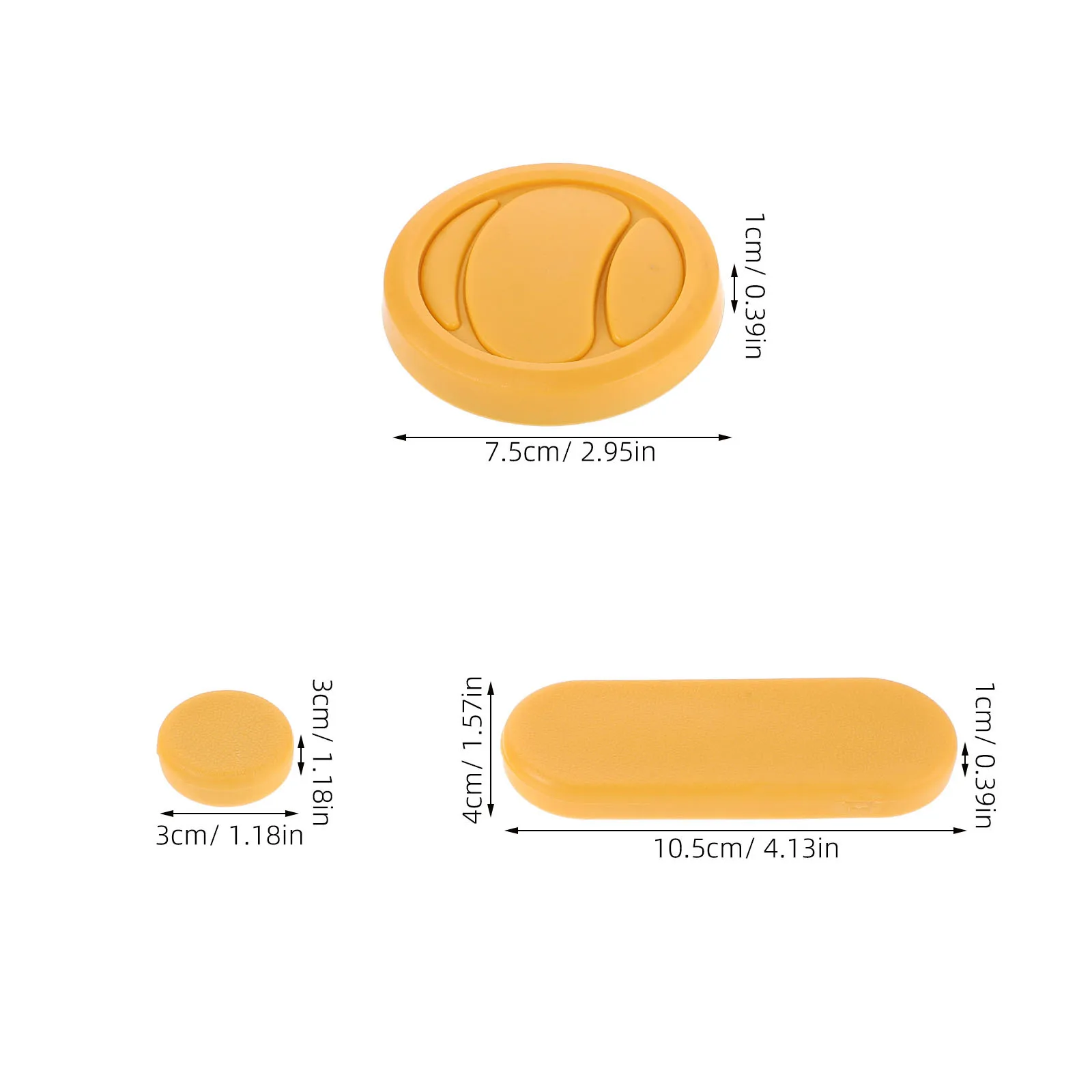 3pcs Longboard Blocks Replacement Palm Slide Pucks For Round Slider Blocks Skateboard Brake Slider Gloves Hand Protection