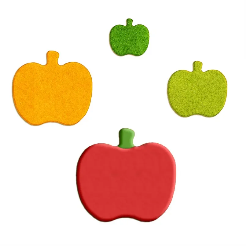 Four Specifications Cartoon Vegetables and Fruits,Big Apple,Plastic Molds,Cake Fondant Tool,Cookie Sushi and Fruit Cutters