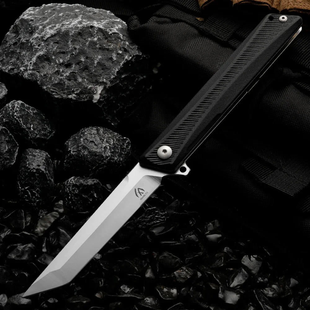 Coltello pieghevole multifunzionale di alta qualità: coltello da sopravvivenza per campeggio all'aperto, caccia e situazioni di emergenza, regalo da uomo