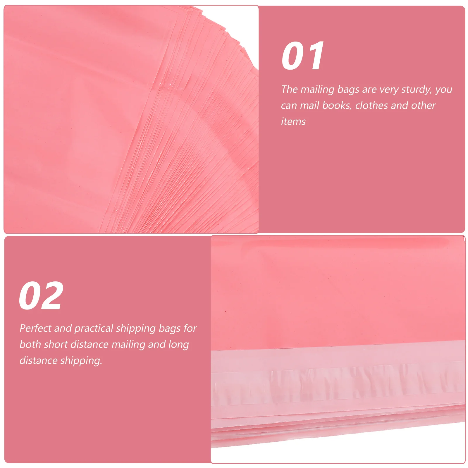 

100pcs Large Thickened Self Sealing Shipping Bags For Clothing Books Poly Mailer Envelopes Delivery Pouch Packaging