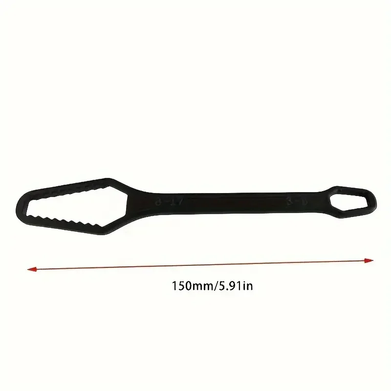 1pc Universal Double-head Wrench Self-tightening Adjustable Wrench Portable Hand Tool Multi-functional Non-slip Household Tools
