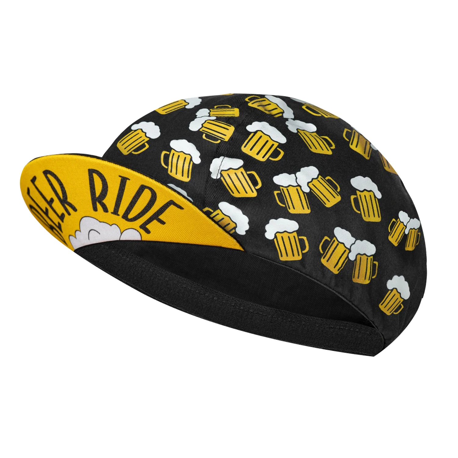 SweetMatt Klassische Retro Bier Kaffee Eis Cartoon Polyester Radfahren Caps Fahrrad Schnell Trocknend Sport Hüte Sommer Fahrrad Sturmhaube
