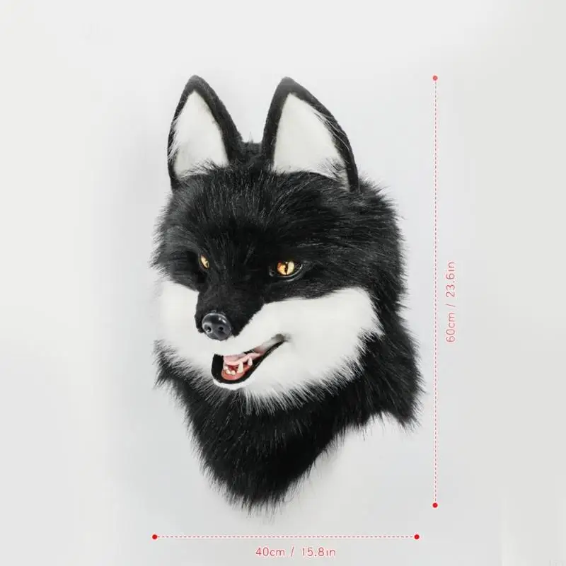 L5YC Life Like Canine Costume Mask CHAFFFING WOLF HEAD HAT pour les carnavals Hallloween