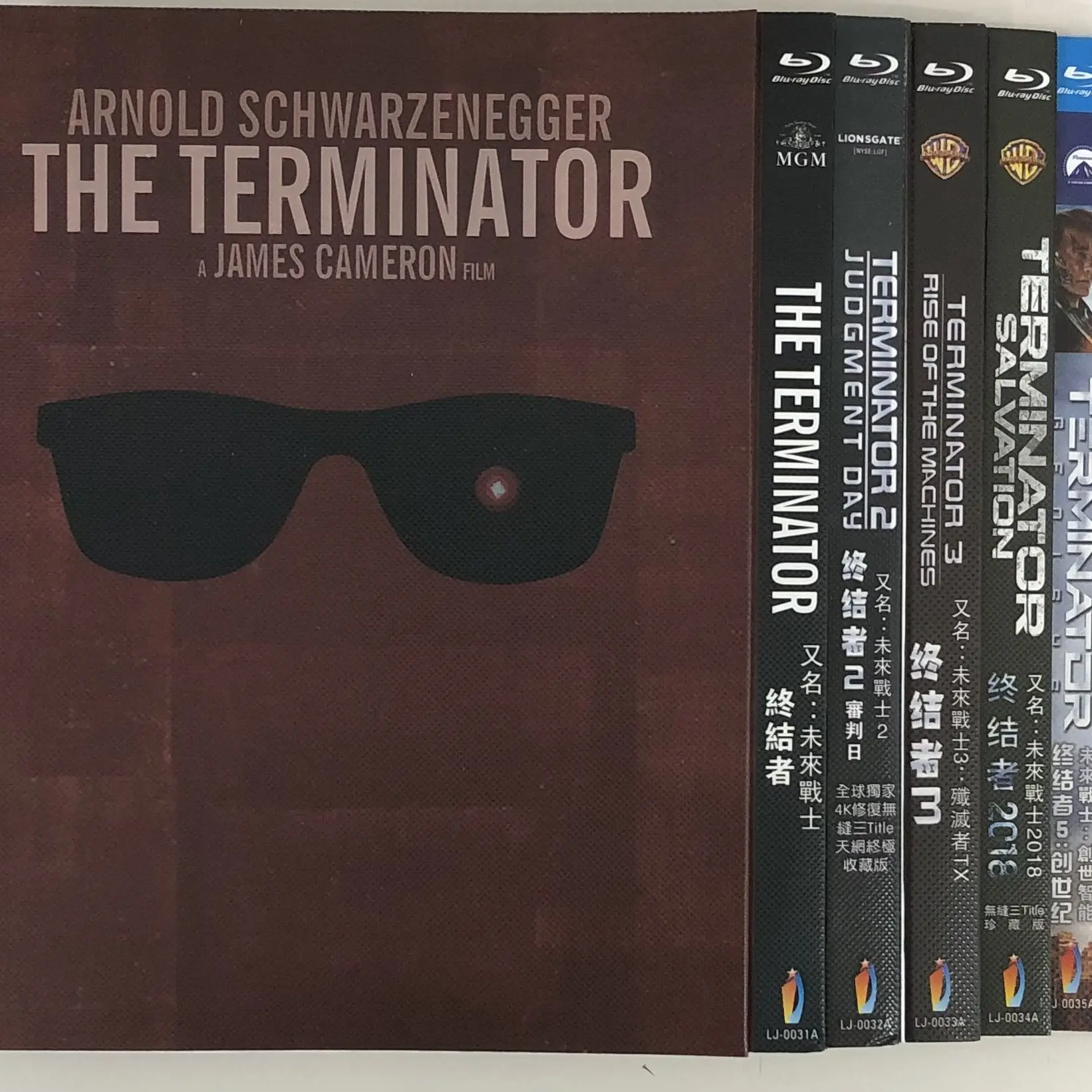 

Classic Old Movies Terminator Six-Film Collection with Mandarin Dubbing BD Blu-ray Discs
