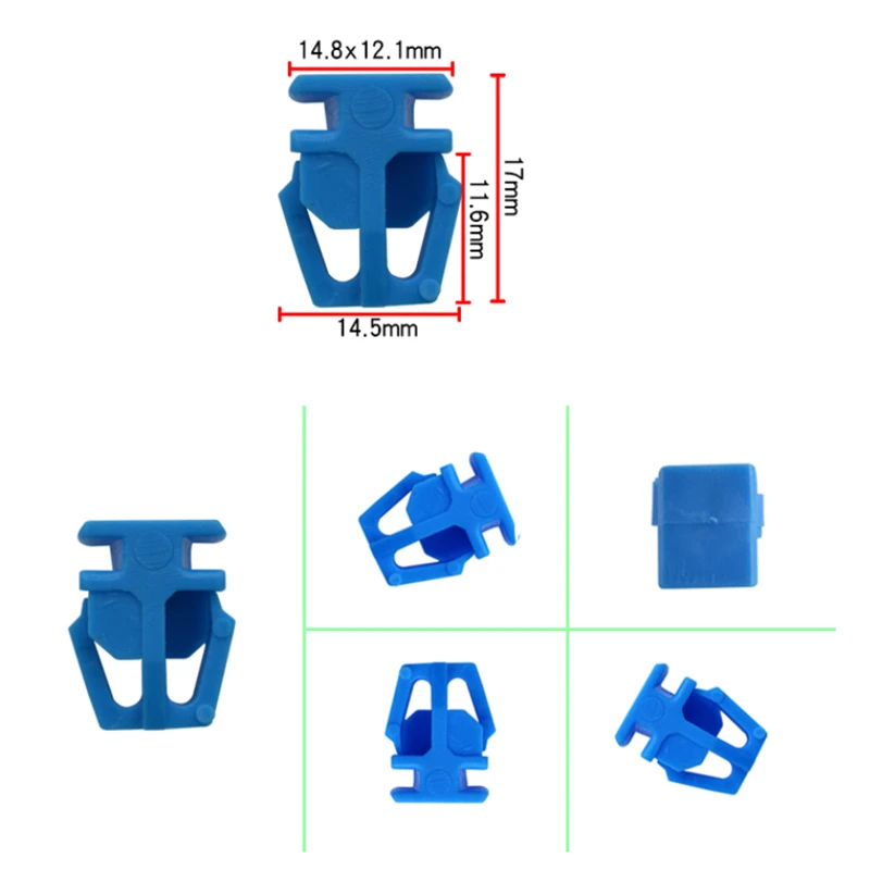 XIEAILI 100Pcs Auto Door Trim Panel Retainer Nylon Retaining Clips Car Rivet Auto Fastener Clip 75305-SH2-003 75305SH2003 D355