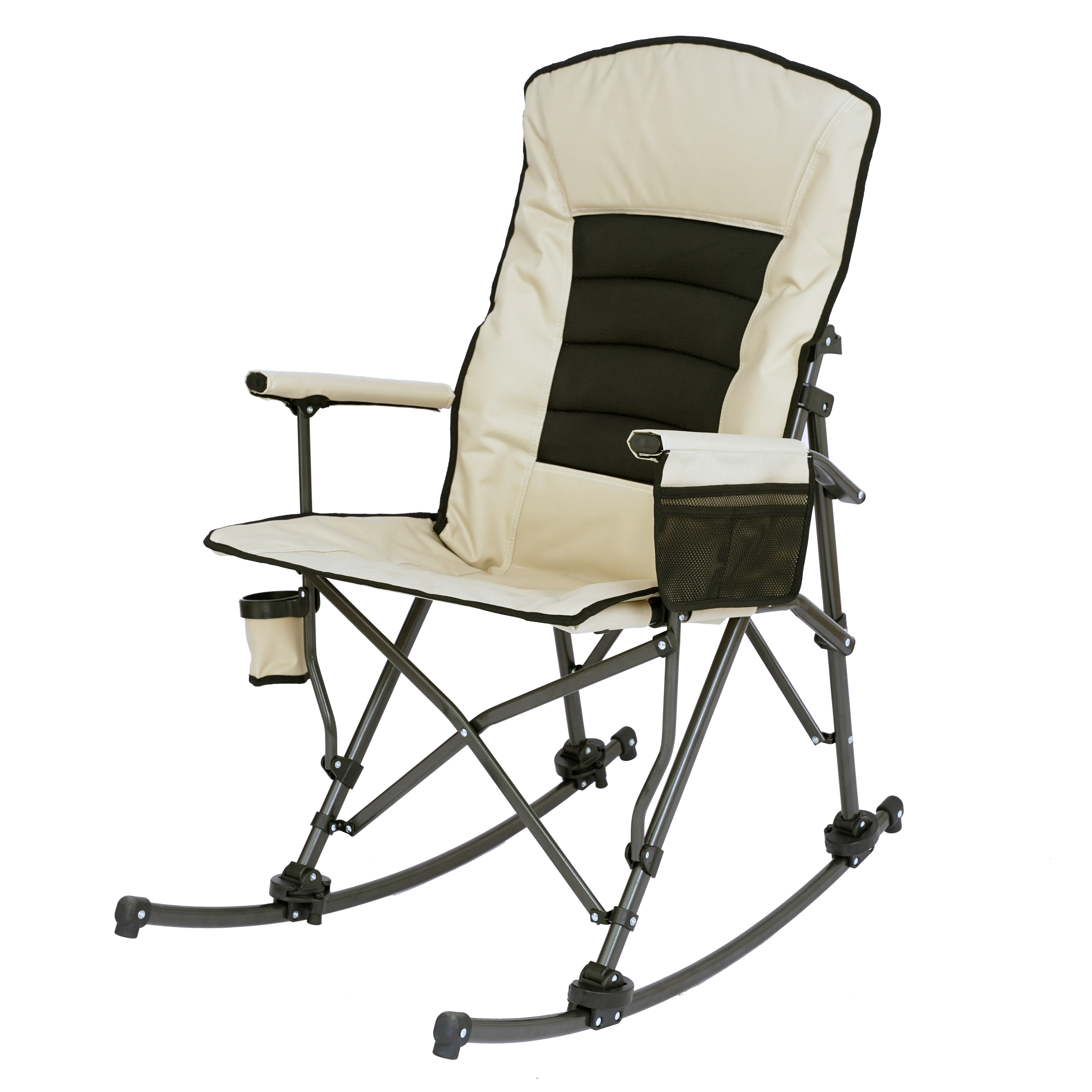 xx-Durable Custom Logo Outdoor Beach Camping Rocking Chair Modern Folding Fishing Picnic Camping Oxford Cloth Chair*