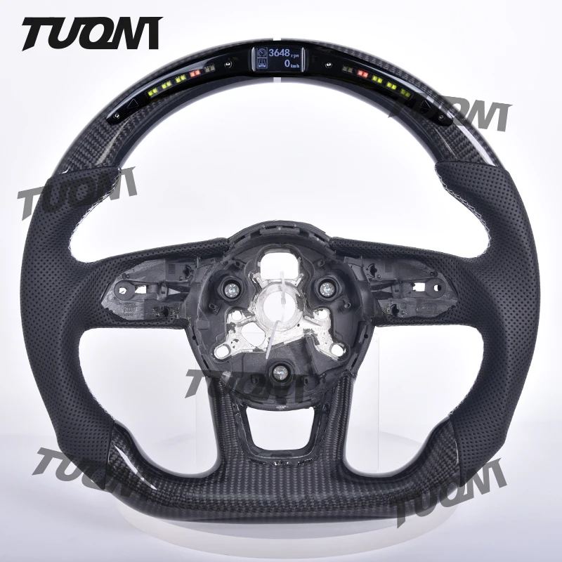 For audis C7 A5 A4 B8 RS3 S3 A7 A4 B9 RS6 RS7 TT MK2 A8 S5 A3 8P S5 B9 RS5 S4 Custom LED Car Steering Wheel